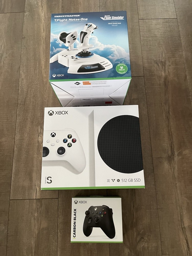 Microsoft Xbox Series S White, 512GB With Extra Controller & Flight Simulator