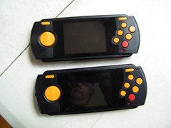 2 Atari Flashback Portable Black Orange SD Card Compatible No Charger