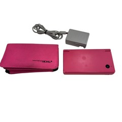 Nintendo DSI Pink Handheld Console w/ Charger & Carrying Case Tested