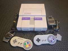 Super Nintendo SNES System Console With 1-2 Controllers, AC & A/V Cords