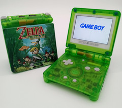 New Nintendo Game Boy Advance GBA SP Legend of Zelda Minish Cap Green Shell IPS