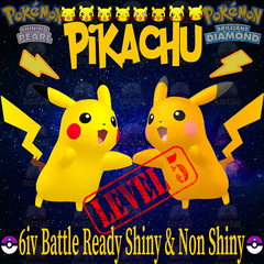 Pokemon Pikachu Shiny & Non Shiny 6iv Brilliant Diamond and Shining Pearl