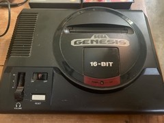 Sega Genesis 16-bit Model 1601 with one controller, power cords and 3 games