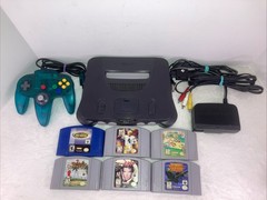 Nintendo N64 Console System Bundle W Controller Cable And 6 Games Tested Works