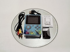 G5 Handheld Game Box Game Player 3&Prime; Screen TV Connect Capable – Blue, Pink, Grey