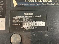 Parts Repair Only Sega Genesis Console MK-1631 Model 2 No Accessories