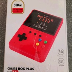 Game Box Plus K31 Black Handheld Console 500 Games 3.5&Prime; LCD TV Out