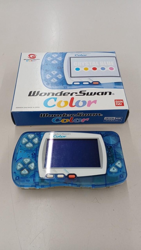 WonderSwan Color Crystal Blue Model Number WSC 001 BANDAI