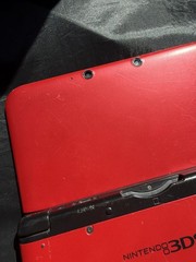 US USA Nintendo 3DS XL Handheld Game Console SPR-003 Red/Black TESTED WORKING!