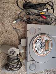 Sony PlayStation 1 PS1 (SCPH-5501) Console 1 Game Tested and Working