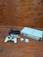 SONY PS2 PlayStation 2 SCPH-55000 GT White Console NTSC-J Japan W/ Memory Card