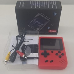 Plus Handheld Game Console Red/Black Backlit LCD TV Out Composite RCA AV DC
