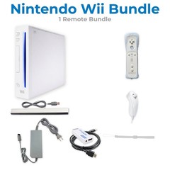 Nintendo Wii Console Bundle HDMI | 1-4 Controllers Wii Sports Smash Bros Tested