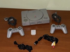Sony PlayStation 1 PS1 Console Complete with Two Controllers Tested Working