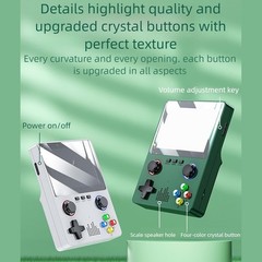 3pcs Retro Handheld Video Game Console Linux System LCD 3.5 Inch IPS Screen 32GB