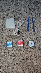 Nintendo 2DS Launch Edition Blue & Black Handheld System w/ Carry Case & Games