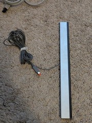 Nintendo Wii Console RVL-101 512MB Black with Cords and Sensor -NO REMOTE/GAMES