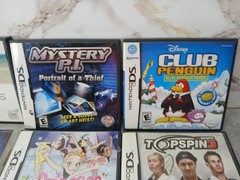 Nintendo DS Lite Handheld System (Onyx Black) w/ Lot of Games