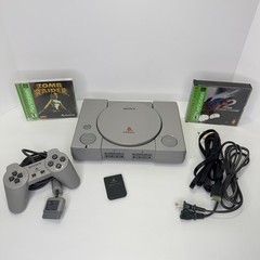 Sony PlayStation 1 PS1 Console System Bundle – Tested One Controller 2 Games MC