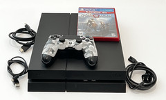 Sony PlayStation 4 500GB Black Console PS4 CUH-1215A w/ Controller Game Cable
