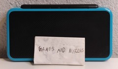 New Nintendo 2DS XL Turquoise/Black W/ Charger & Stylus; Loaded With Games