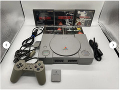 PlayStation 1 PS1 Console w/ Resident Evil Dino Crisis set SCPH-7000 JP Ver.