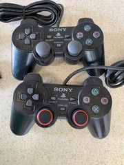 Sony PlayStation 2 PS2 Fat Console Bundle SCPH-39001, Controllers, 3 Games