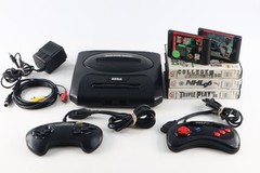 SEGA Genesis Model 2 Console Bundle W/Cords 2 Controller 5 Games Tested