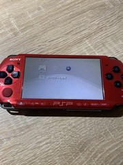 0870 Sony PlayStation PSP 3000 Red Black Normal TESTED