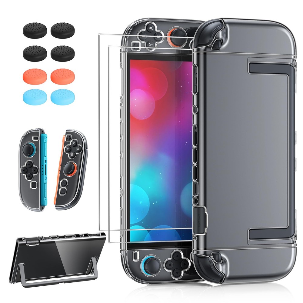FYOUNG Upgrade Switch 2 Protective CaseScreen Protector Set, Dockable Cover H…