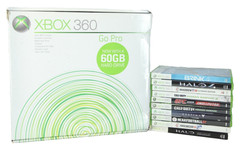 Xbox 360 Console 60 GB White 2 Controllers, Games, Cables Bundle ~ Original Box