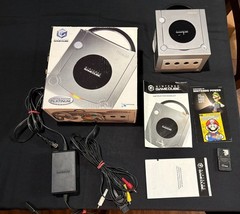 Nintendo GameCube Platinum Silver Console DOL-001 – W/Box and Accessories