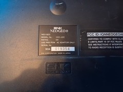 Neo Geo AES Console U.S. Version NEO AEC USA Tested Low Serial