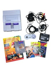 SNES Super Nintendo Console Complete Bundle Includes DrMario