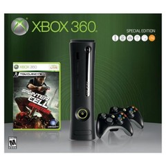 Xbox 360 250GB Elite Splinter Cell Conviction Bundle Very Good 7Z