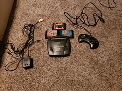 Sega Genesis Model 3 MK-1461 Console With Controller, Cords And 3 Games