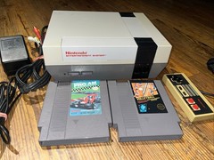 Nintendo NES System Bundle – Oem Power Cord + Authentic Games – Tested – VIDEO