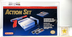 NES Nintendo Action Set Red Zapper System Console New Sealed VGA 85+ TOP POP