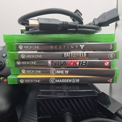 Microsoft Xbox One Console Bundle – Cables, Controllers, Games, Accessories
