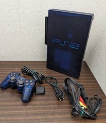 Sony PlayStation 2 SCPH-50000 MB Midnight Blue Console Tested w/ Controller