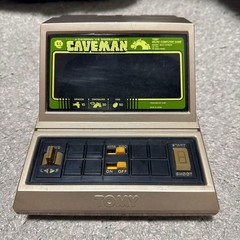 Tested CAVE MAN LSI GAME LCD TOMY Electronic Action 1981 made in Japan