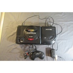 SEGA Genesis Model 1 Console Sega CD Model 2 (top-loading) Console + Ms. Pac Man