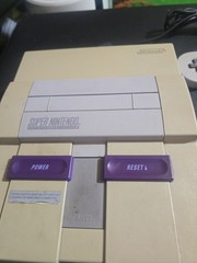 Nintendo SNES Sns-001 Console Super Nintendo With OEM Controller, Game, Cords