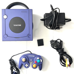 Nintendo GameCube Console System Indigo Purple DOL-001 Tested Working