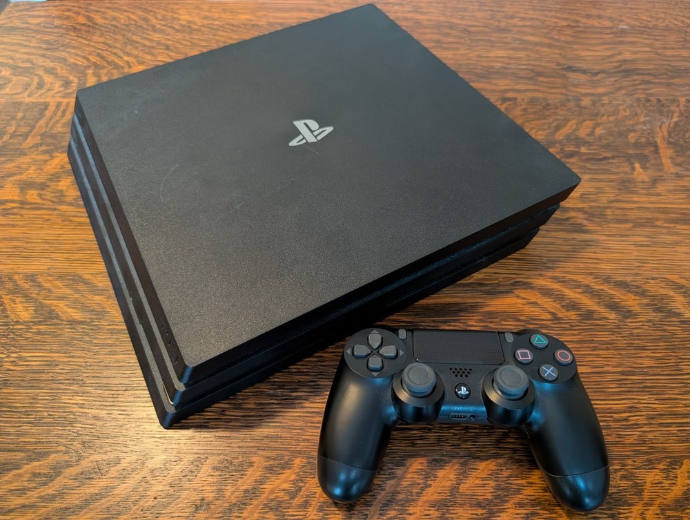 Sony PlayStation 4 Pro 1TB 4K UHD Black Console w/ DualShock 4 & Cables