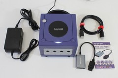 Nintendo Gamecube Indigo Purple Console LED AC S-Video to HDMI NTSC-U/C DOL-001