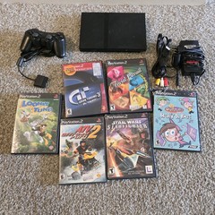 ​Sony PS2 Slim Console SCPH-70012 Bundle Black DualShock Controller Cables 6…