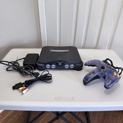 Nintendo 64 N64 Video Game Console With Cords Mad Catz Controller Works