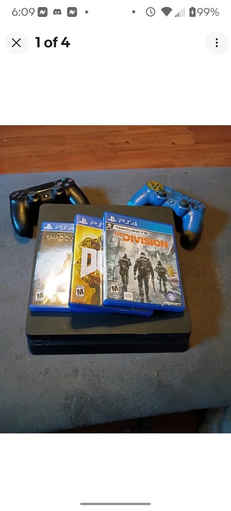 Sony PlayStation 4 Slim 1TB Console – Jet Black