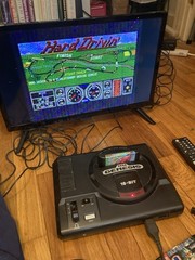 Vintage Sega Genesis with two xtra controls and three games TESTED!